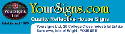 Yoursigns Ltd. logo & address - Click here to read more about us