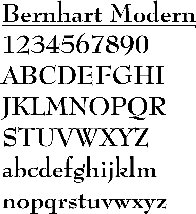 list of font names