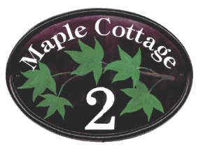 Maple leaf - Customer supplied artwork - painted on a New World base plaque