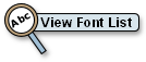 View fonts available for your house signs
