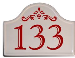 Medium Dome Topped House Number