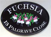 fuchsias-house-plaque