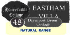 Rustic Slate Style House Signs