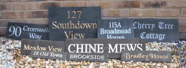 Slate House Name & Address Plaques