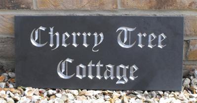 Slate name sign 450mm by 200mm