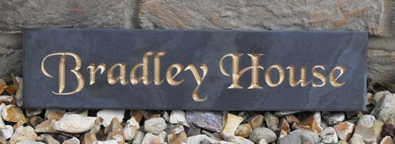 300mm by 75 mm house name plaque